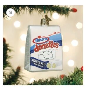 NEW Old World Christmas HOSTESS DONETTES (32535) Glass Ornament w/ Box
